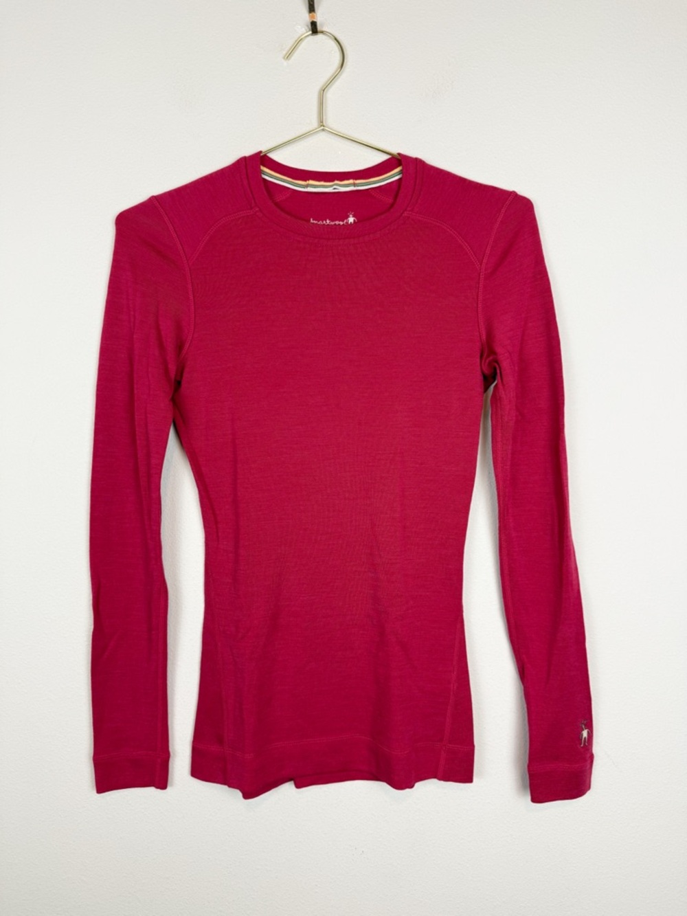 Smartwool Classic Thermal Merino Wool 250 Baselayer Long Sleeve Top Pink Size XS